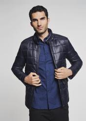 Men's quilted nylon fabric jacket KURMT-0212-99(Z21)-03
