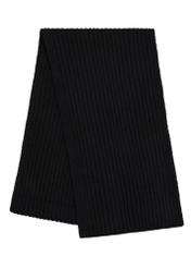 Black men's scarf SZAMT-0016-99(Z26), front view of the product on a white background.