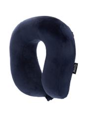 Navy blue soft headrest AW-014-0004-7D(W26), diagonal product view on a white background.