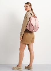 Pink women's backpack TOREN-0241-31(W23)-09