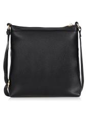 Black women's handbag with pocket TOREC-0773A-99(W24)-04