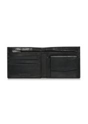 Unbuttoned black leather men's wallet PORMS-0551-99(W24)-04