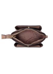 Small beige imitation leather handbag TOREC-0914-81(W24)-05