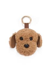 Brown dog-shaped keychain BRELOK-210A-1D(Z26) - front view of the product, on a white background.