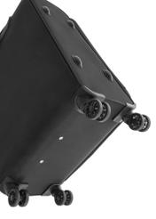 Medium suitcase on wheels WALNY-0045-99-24(W26), view of the product wheels on a white background.