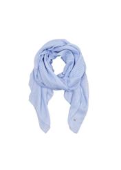 Women's blue and white striped scarf SZADT-0175-62(W24)-01