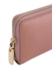 Large pink leather women's wallet PORES-0800A-31(W23)-06