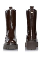 Brown leather women's boots BUTYD-1006-89(Z23)-03