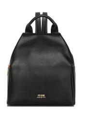 Black women's backpack made of imitation leather TOREC-0923A-99(W25)