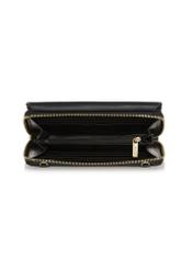 Large black women's wallet with strap POREC-0324-99(W23)-05