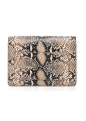 Women's leather handbag with animal motif TORES-1165-86(Z25), back view of the product on a white background.