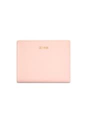 Small pink women's wallet POREC-0415-5B(W26), front product view on white background.