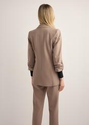 Women's jacket without fastening in cool beige color ZAKDT-0034-1K(Z26)