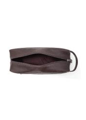 Brown men's cosmetic bag TORMS-0463-89(Z25), product view from the inside on a white background.