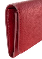 Large red leather wallet for women PORES-0893-40(Z23)-07