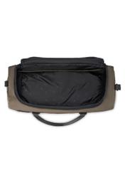 Khaki travel bag TORMN-0417-8D(W26) - product view from above, on white background.