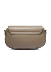 Small women's handbag in cool beige TOREC-1264-1K(Z26). Back view on a white background.