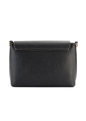 Black women's shoulder bag TOREC-1063-9I(Z26) - product view from the back, on a white background.