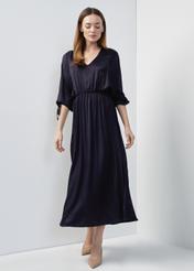 Long dress with buff sleeves SUKDT-0200-68(W24)-01