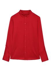 Red women's viscose shirt KOSDT-0183-4B(W26)
