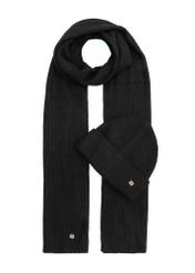 Viscose hat and scarf set ZESTD-0012-99(Z25) - front product view on white background.