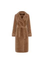 Women's wool coat with buckle FUTDT-0022-24(Z22)-04