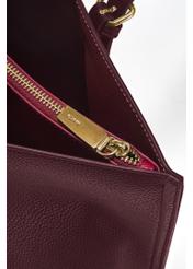 Burgundy large shopper bag TOREC-1088-49(Z25)