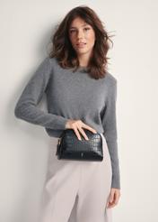 Black women's croco bag TOREC-0036E-97(Z25)