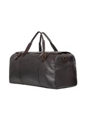 Brown leather travel bag TORMS-0520-1H(Z26), diagonal product view on white background.