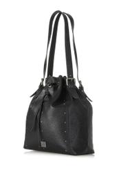 Black leather women's bag TORES-1034-99(Z24)-02