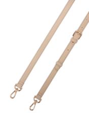 Cream women's messenger bag TOREC-1120-0P(W26) - close-up detail, on white background.