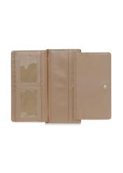 Large beige ladies wallet with embossing POREC-0347-81(Z24)-05