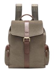 Men's khaki backpack TORMN-0371-55(Z25), front product view on white background.