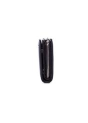 Black leather women's wallet PORES-0998-99(Z26), side product view on white background.
