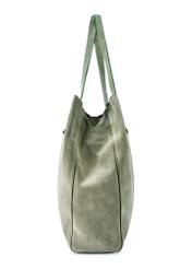 Sage leather women's handbag TORES-1252-8F(W26) - side view of the product, on a white background.