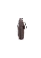 Brown men's leather waist bag TORMS-0462-1H(Z26), side view of the product on a white background.