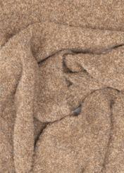 Light brown women's wool scarf SZADT-0224-1G(Z26), close-up of the material on a white background.