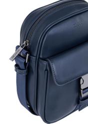 Navy blue men's bag with pocket TORMN-0292-69(W23)-06