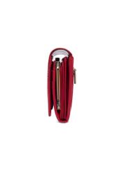 Large red women's wallet PL-187-4B(KS), side product view on white background.
