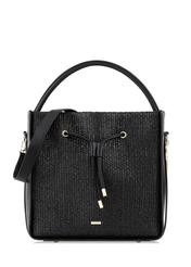 Black Women's Braided Handbag TOREC-0452-99(W21)-01