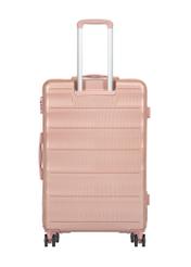 Large suitcase on wheels WALPC-0015-5B-28(W26), product view from the back on a white background.