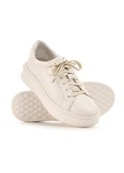 Women's leather platform shoes BUTYD-1258-0B(W26), diagonal product view on a white background.