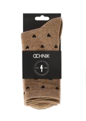 Set of beige women's socks ZESDT-0033-81(Z25), view of the product in the packaging on a white background.