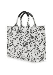 Women's shopper bag in flowers TOREC-0873A-98(W25)