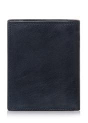 Men's navy blue leather wallet PORMS-0464A-69(W23)-03