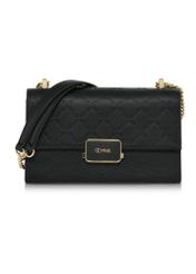 Black women's messenger bag TOREC-0984A-99(Z25) - front product view on white background.