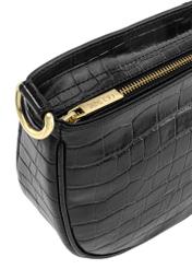 Leather medium women's croco handbag TORES-1022E-99(Z25), close-up of the product detail on a white background.