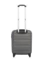 Small suitcase on wheels WALAB-0067-9B-19(W26), product view from the back on a white background.