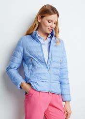 Women's blue quilted jacket KURDT-0500-61(W24)-01