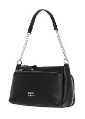 Women's handbag in black TOREC-1284-9I(Z26), diagonal product view on a white background.